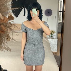 Reformation Miami Dress - Tiny houndstooth